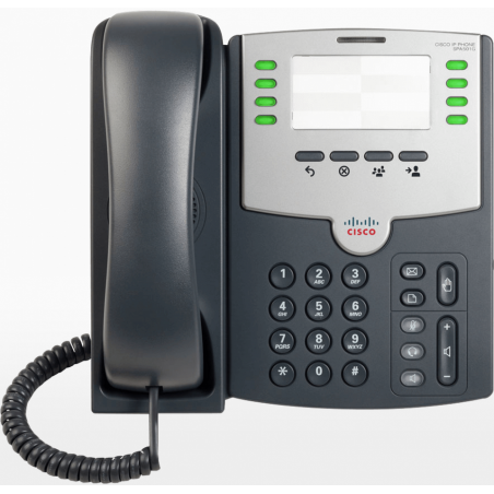 SPA501G CISCO 8-SIP 2-100 s/Trafo-PA100 PoE-af 2,5mm sin-Pantalla Telefono IP
